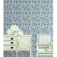 thumbnail image 2 of Rouleau de Papier Peint Abstrait Bleu, Gris, Cristal, 2 of 2