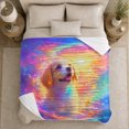 thumbnail image 5 of Celestial Cocker Spaniel Dreamscape, Peaceful Pet Portrait Pattern, Warm Flannel Blanket for Living Room and Bedroom, Dog Lovers Just Because Gift, Pet Lover Home Decor, 5 of 9