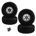 thumbnail image 3 of 4pcs 122mm 1.9 Inch Metal Beadlock Wheel Rim Rubber Tire Set for 1/10 RC Crawler Car TRX4 D90 D110 Axial SCX10 White, 3 of 8