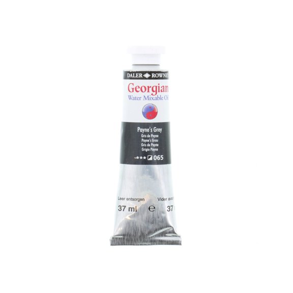 Daler-Rowney Georgian Water Mixable Oil, 37ml Tube, Payne's Gray
