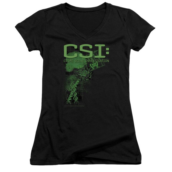 Csi Evidence Junior Women's V-Neck T-Shirt Black