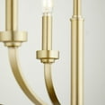 thumbnail image 3 of 6160-5-80 Quorum Lighting Reyes - 5 Light Chandelier-24.5 Inches Tall and 26 Inches Wide-Aged Brass Finish    -Traditional Installation, 3 of 4