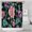 Pioneer Flower Floral-3, variant on Pioneer Flower Floral Print Pattern Shower Curtain 36"x72" ,Bathroom Decorative Shower Curtains Set with 12 Hooks,Modern Waterproof Washable Shower Curtain
