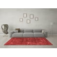 thumbnail image 3 of Ahgly Company Indoor Round Oriental Red Industrial Area Rugs, 3' Round, 3 of 4