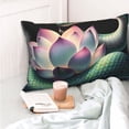 thumbnail image 4 of Sikiie Snake Holding A Lotus Pillow Covers, Throw Pillow Case Cushion Covers,Cushion for Bedroom,Couch,Home-16"x24", 4 of 6