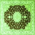 thumbnail image 1 of Ahgly Company Indoor Square Medallion Green Traditional Area Rugs, 7' Square, 1 of 1