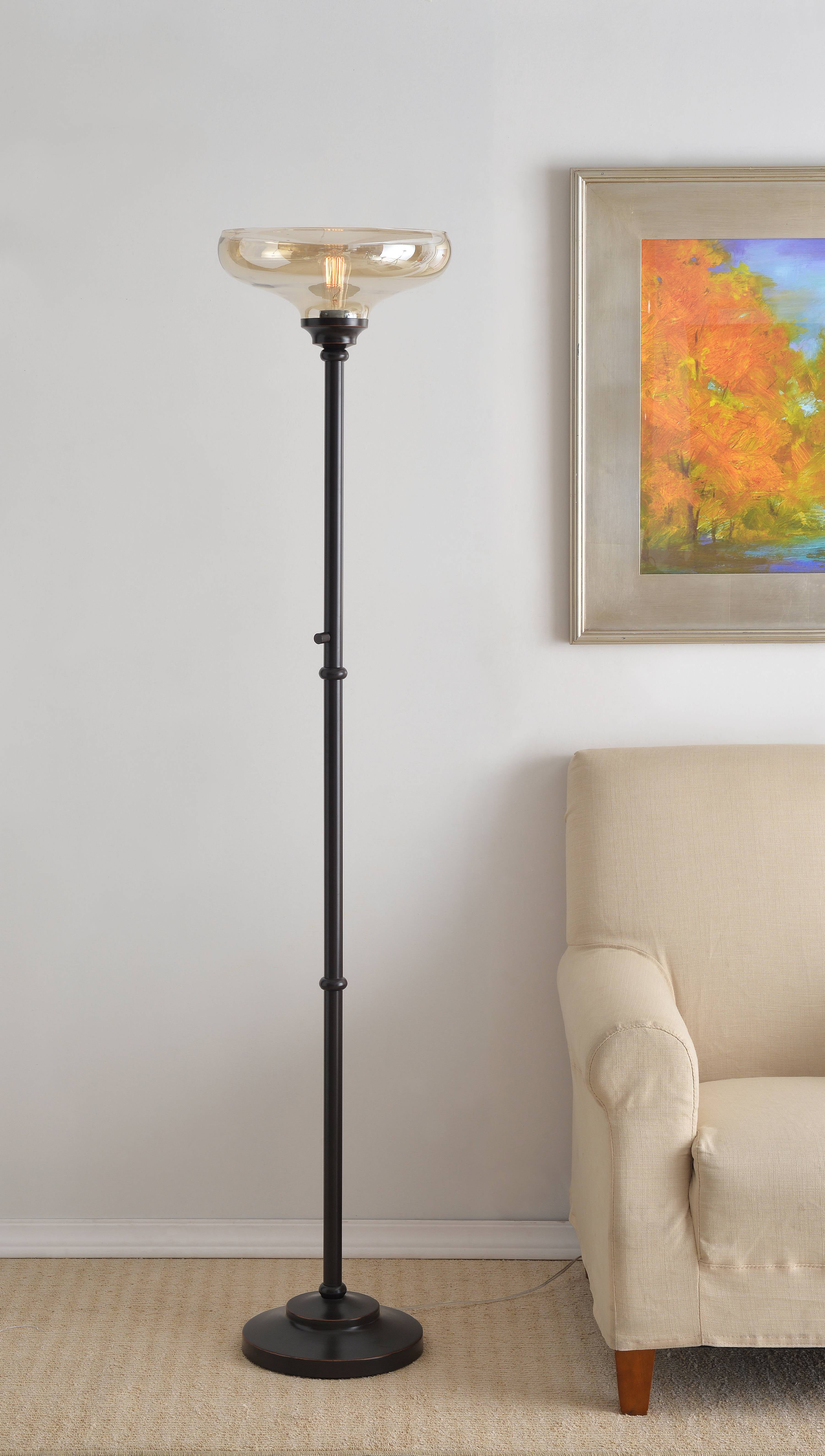 Wren Oil Rubbed Bronze Torchiere Floor Lamp Com