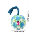 thumbnail image 3 of Christmas Squeaky Dog Toy Ball, 6.6in Soft Fabric Knot Toy – Interactive Tug/Fetch for Small Medium Dogs, Holiday Pet Gift, 3 of 6