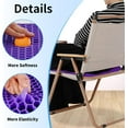 thumbnail image 4 of Ergonomic Gel Seat Cushion for Long Sitting, Tailbone and Coccyx Pain Relief, Office Chair Comfort, Wheelchair Pad, Chair Cushion for Back Support, Comfort Wheelchair Seat Cushions (Light ), 4 of 5