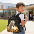 thumbnail image 4 of Jeiento Horse Lightweight Toddler Backpack for Preschool, Sunflower 13.5 Inch Kids School Bag for 3-5 Year Old Boys, Bookbag with 2 Front & 2 Side Pockets, 4 of 7