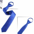 thumbnail image 2 of Minnieouse Hombres Niños Corbata con cremallera Sólido Pre-atado Corbata delgada de negocios Fiesta Boda Club Traje Corbata Type3 NO3 Minnieouse FS10078-07, 2 of 6