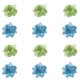 thumbnail image 1 of Hollow Faux Christmas Flower Decoration Flor artificial para la decoración del árbol de la corona de Navidad 12pcs MFZFUKR CPB-SSW262-3, 1 of 5