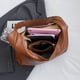 thumbnail image 2 of Bolso De Hombro De Cuero Conjunto de bolso y bolso de hombro para mujer, 2 uds., bolso de compras suave a la moda (marrón claro), 2 of 9