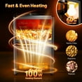 thumbnail image 2 of ROVSUN Nacho Chip Warmer, Nacho Machine Food Warmer Display Case Countertop with Warming Light Glass Door Scoop Removable Deflection for Chips Peanuts Popcorn Stainless Steel, 2 of 7