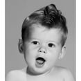 thumbnail image 2 of Portrait of baby face with mouth open Poster Print (18 x 24), 2 of 4