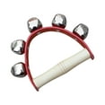thumbnail image 2 of Percussion Handbell, Wrist Shaking Bell Easy Learning Wide Application 5 Bells High Sound Quality Comfortable Handle  for Chorus Red, 2 of 8