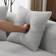 thumbnail image 5 of Weetoo Curved Sofa Modern 4 Seater Sectional Modular Couch Teddy Velvet Sofas for Apartments, No Assembly, 5 of 10