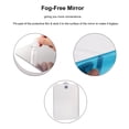 thumbnail image 3 of Espejo de ducha para afeitarse Espejo de baño sin niebla con succión Espejo de mano portátil si Romacci Espejo, 3 of 7