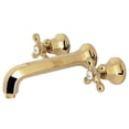 thumbnail image 4 of Kingston Brass  Metropolitan Two-Handle 3-Hole Wall Mount Bathroom Faucet Oil Rubbed Bronze Oil Rubbed, 4 of 5
