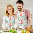 thumbnail image 3 of Colorful Mermaid Princess Pattern Apron-Garden Aprons for Women with Pockets-Cotton Linen Waterproof Kitchen Cooking Gardening Aprons Adjustable for Kitchen,Cooking,BBQ and Salon 33x27 Inch, 3 of 7