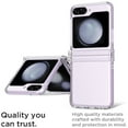 thumbnail image 5 of For Samsung Galaxy Z Flip 6 Clear Case with Hinge Protection [Ultra-Thin Free Folding] Shockproof Slim Phone Protection Transparent Phone Case Cover by Xpression - Clear, 5 of 7