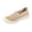 Khaki, variant on Women's Anti-Collision Toe Slip-On Sneakers, Breathable Knit Mesh Flats with Comfort Round Toe for Daily Travel & Walking Black