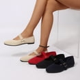 thumbnail image 7 of Pennysue Women Flats Pointy Toe Mary Jane Ballet Shoes Casual Comfortable Walking Shoes Beige 9.5, 7 of 7