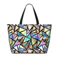 thumbnail image 2 of Kdxio Colored Glass for Beach Bag for Women Large Beach Tote Bag Waterproof Sandproof Swim Bag with Zipper Pockets Beach Vacation Travel, 2 of 7