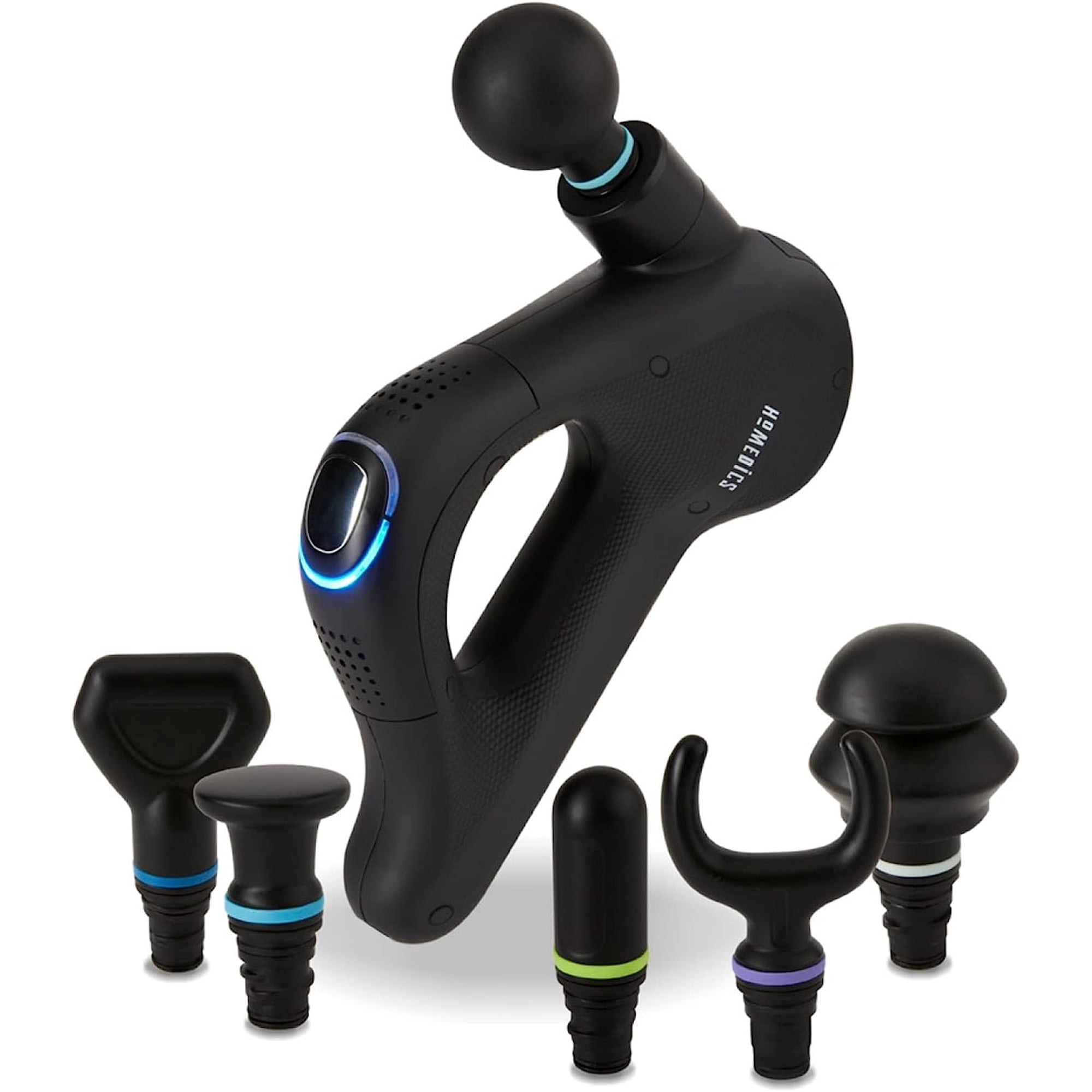 HoMedics Active Fit Therapist Pro+ Duo Temp Cordless Percussion Massager, Instant Hot & Cold Peltier Technology, High-Intensity Percussion Massage, 4 Speeds, Pressure Sensor Technology, Black
