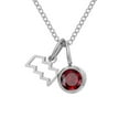 thumbnail image 1 of Collier Rune Tridimensionnel des Douze Constellations, Luxe Léger, Couleur, Collier Pierre de Naissance en Strass, Collier en Acier Inoxydable, 1 of 6