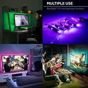 Merkury Innovations Sound Reactive TV Backlight RGB Lighting Dimmable Remote Control Corded Electric