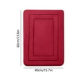 thumbnail image 3 of Anhility Memory Foam Bath Rugs, Soft Absorbent Bathroom Mats, Machine Washable Bathmat, Carpet Rug Room Decor for Shower Floor, 16x24in, Red, 3 of 6