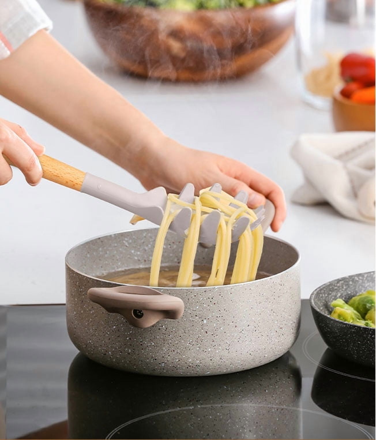 Mainstays 14-Piece Silicone and Bamboo Cooking Utensil Set photo 5