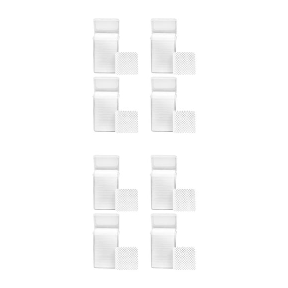 Qarigey Juego de 4 toallitas de uñas de profesional para manicura tipo salón en casa, herramienta de manicura para quitar hojas, color blanco blanco 2Conjunto