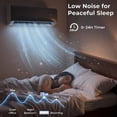 thumbnail image 6 of ALPULON 12000 BTU Ductless Mini Split Air Conditioner & Heater, 22 SEER2 WiFi Enabled Heat Pump, 208-230V Wall Mounted AC Unit, Black, 6 of 10