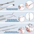 thumbnail image 3 of Toenail File and Nail Remover, Stainless Steel Ingrown Toenail Removal Kit, Nail Cleaner for Pedicure, 3 of 5