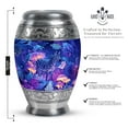 thumbnail image 2 of YATHABHISA Zebra Adult Cremation Funeral Urn for Human Ashes, Keepsake Memorial Gift, Beautiful Handcrafted Small Urns for Ash Container, Combo, 1 Large 10 Inch & 2 Mini 3 Inch, 2 of 2