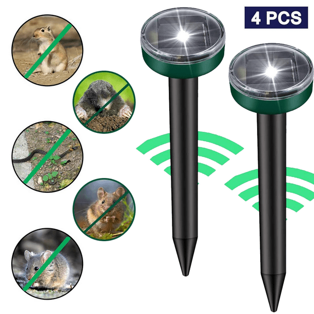 Solar Ultrasonic Snake Mouse Repellers Pest Rodent ...