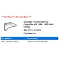 thumbnail image 2 of Automatic Transmission Pan - Compatible with 1984 - 1993 Buick Century 1985 1986 1987 1988 1989 1990 1991 1992, 2 of 2