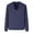 Dark Blue, variant on Mens Undershirts V Neck Long Sleeve Knit Pullover Solid Color Thermal Casual Stretch Breathable Gym Workout Homewear Tops