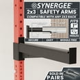 thumbnail image 2 of Synergee Safety Arms for 2x3 Power and Squat Racks, Fits Racks with 1" and 5/8" Holes. Rack-Mounted Safety Arm Attachment for Spotting, Bench Press, and Squats., 2 of 6