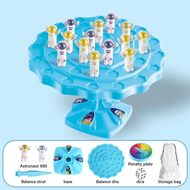 Feltree Astronaut Tree Stacking Puzzle - Math Balancing Game for Kids, Educational Toy to Train Fine Motor Skills and Strategy