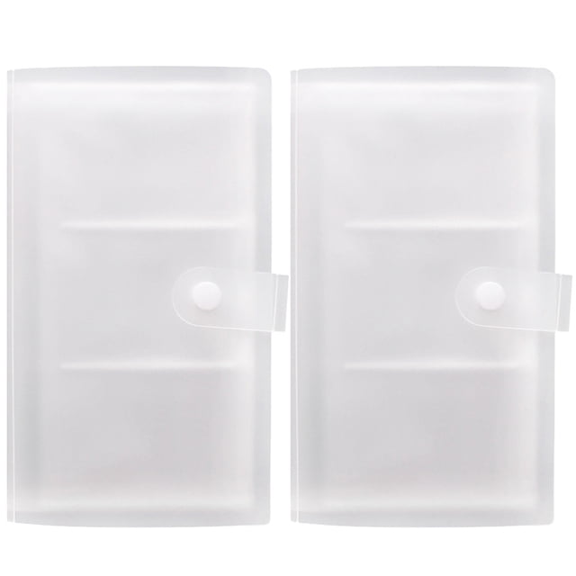 Shisuyan Album Photo en Plastique Transparent pour Rangement Durable et Pratique avec Conception 2 Pcs Convenant à Toutes les Occasions 4x6 Pouces