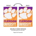 thumbnail image 4 of Clemson Tigers 12.5'' x 18'' Double-Sided Burlap Garden Flag, 4 of 5