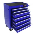 thumbnail image 5 of JAMPOOCA, 55.11 lb, 24.20" Steel 7-Drawer Rolling Tool Chest Blue, 5 of 9