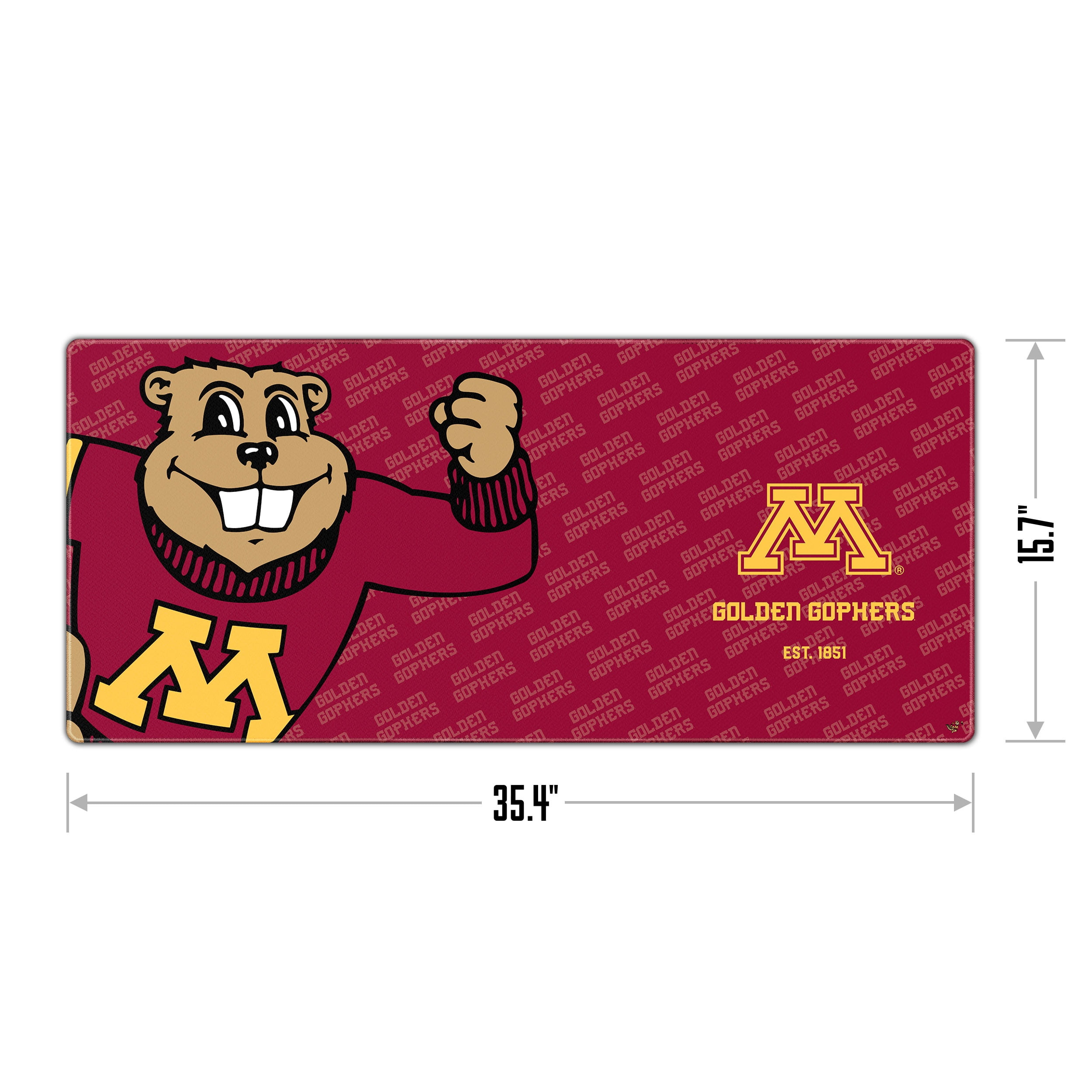 YouTheFan NCAA Minnesota Golden Gophers Logo Series Desk Pad
