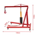 thumbnail image 4 of 1/10 Scale RC Engine Crane Hanger for Jacks Decorations Accessory red, 4 of 8