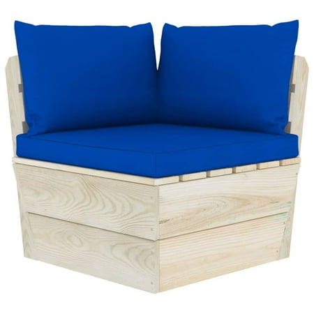 

Pallet Sofa Cushions 3 pcs Blue Fabric