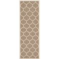 thumbnail image 1 of Safavieh Courtyard Brown Indoor Outdoor Rug - Runner 2'3" x 10', 1 of 1