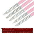 thumbnail image 4 of Uxcell 10pack Silicone Clay Sculpting Tool Clay Sculpting Shaper Rubber Tip Shaping Pen Pottery White, 4 of 5